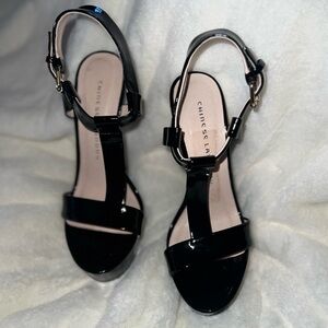 Chinese Laundry Black Controversy Heels Sz7
